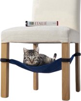 Kattenhangmat - Kat Hangmat Onder Stoel - +- 5 Kilo - Grijs - Zacht Materiaal - Gemakkelijk te Monteren - Dierenhangmat