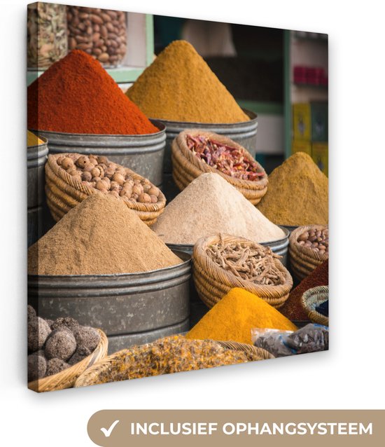 Peinture sur toile Cuisson fourrée aux herbes - 50x50 cm - Décoration murale