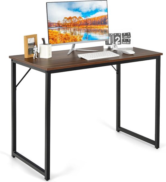 Bureau, petite table d'ordinateur, 100 x 50 x 75 cm, table de bureau, table  PC