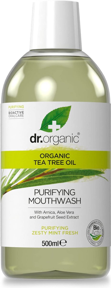 Dr. Organic Tea Tree Mondspoelwater - 500 ml