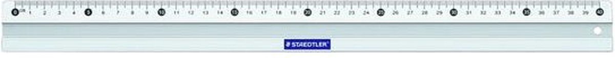 Goedkoopste Liniaal Staedtler 563 400mm aluminium | 10 stuks