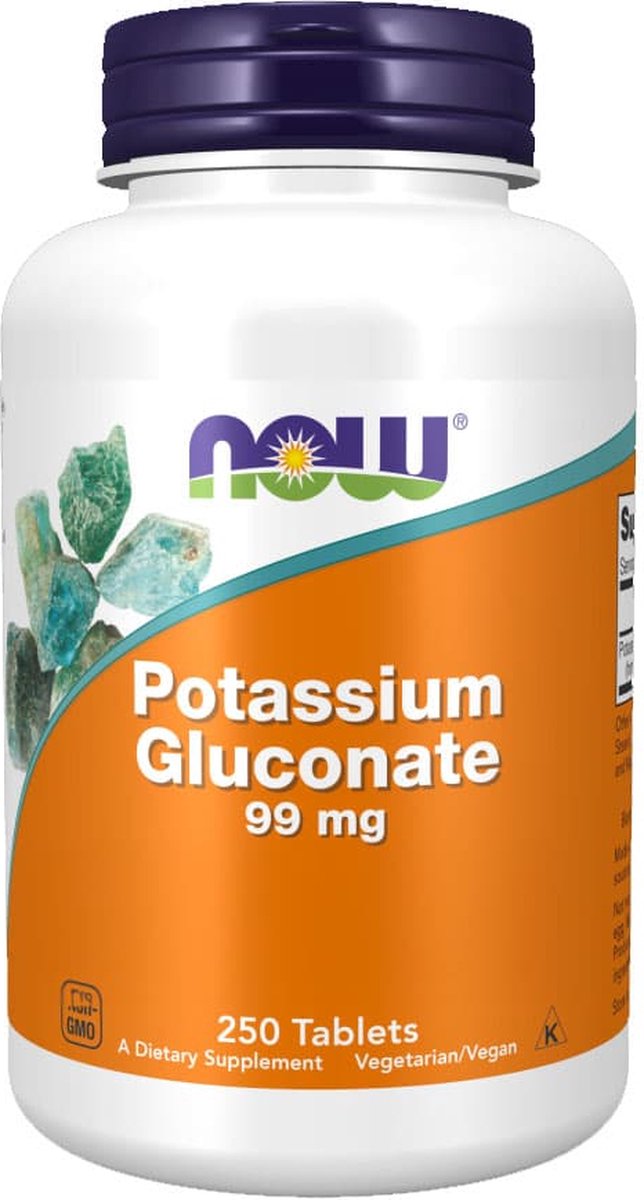 Potassium Gluconate 250tabl - Now Foods
