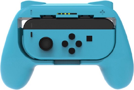 Foto: Dobe controller grip set 2 stuks blauw geschikt voor nintendo switch joy con grip set accessoire oled joy con grip set accessoires