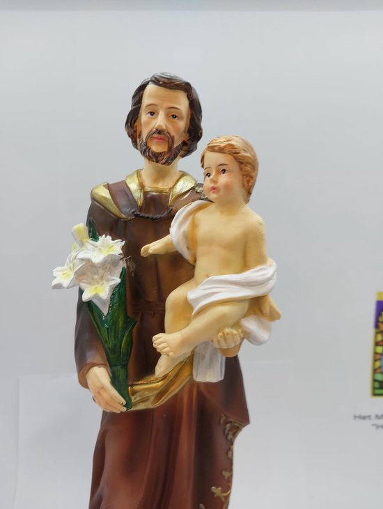 Heilige Jozef beeld Polystone 30 cm / Huisverkoop / Katholiek