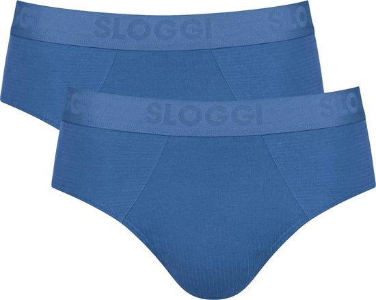 Sloggi Men FREE Evolve Brief - heren slip met smalle zijkanten (2-pack) - kobaltblauw - Maat: S