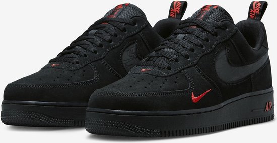 Nike Air Force 1 basse Noir/Rouge Taille 45 | bol