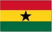 Vlag Ghana 90 x 150 cm feestartikelen - Ghana landen thema supporter/fan decoratie artikelen