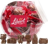 Libeert chocolade van Sinterklaas - holle figuren - melkchocolade - 15 stuks in herbruikbare bokaal - 225g