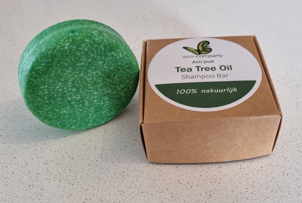 Shampoo bar Tea Tree oil - Handgemaakt - Zero waste - Verzorgend - Alle haartype
