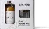 GIMBER | Geschenkverpakking | 500ml Original | 17 dosissen | glas met maatbeker