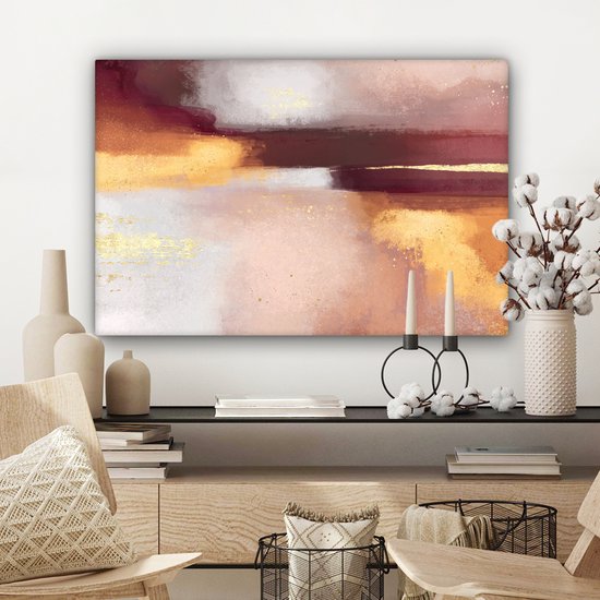 Peinture sur Toile Peinture - Abstrait - Pastel - 180x120 cm - Décoration murale XXL