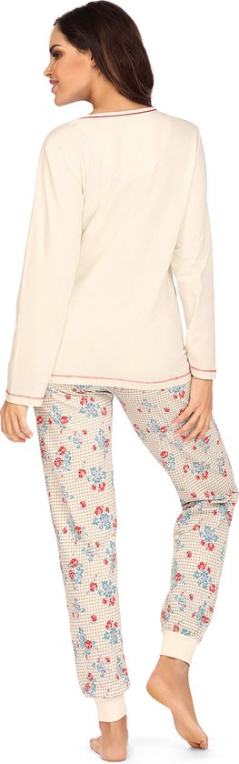 Selente Sweet Dreams Pyjama Long/Pyjashort Femme, écru