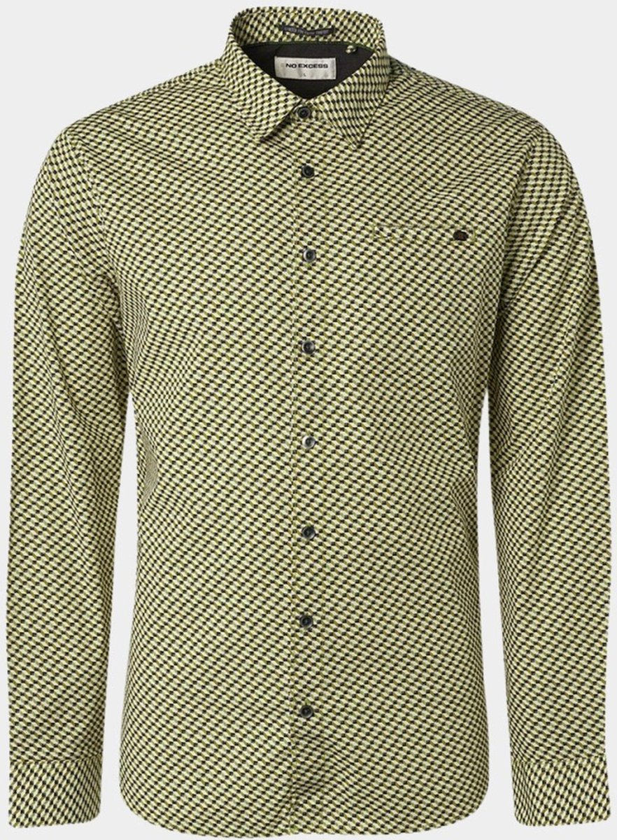 Shirt Stretch Allover Bedrukt