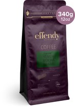 YEMEN MOCHA HAWARI - 340 gr - GR1 - Vers Gebrande Koffiebonen - Effendy 100 % Premium Collection - Gecertificeerde Graad 1 - Single Origin - Medium Roast - 100% Arabica - Grote Stijlvolle Hersluitbare Koffiezak (12oz) - Introductieprijs (Q4 2023)