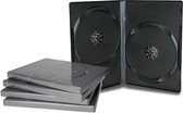 DVD Double case - DVD Videobox - 14mm - 2 Disc - Zwart - 5 stuks