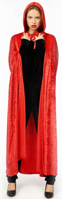 cape rouge à capuche adultes - Halloween - Bal vénitien