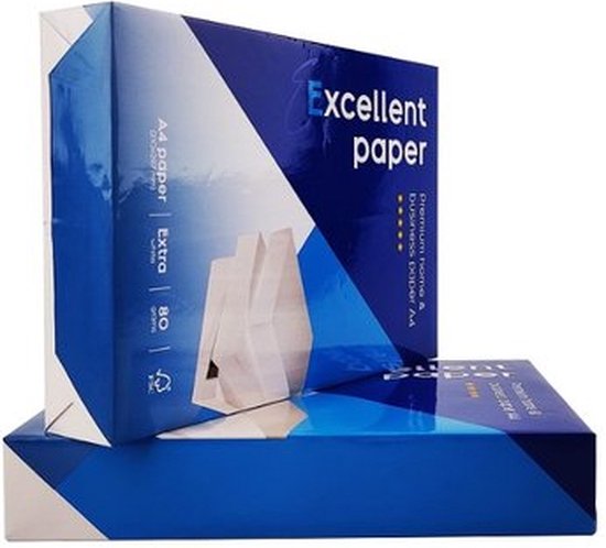 Excellent Papier A4 - 80 grammes - 1 boîte 5 paquets de 500 feuilles