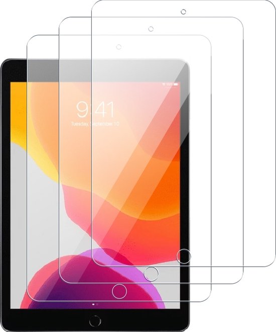 Film de protection d'écran Mobigear adapté à Apple iPad 7 (2019) - Compatible avec les coques (paquet de 3)