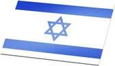 Set van 2 vlagstickers - Israël - Stickers - 3 x 4,5 cm