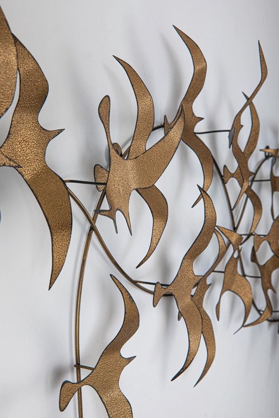Décoration murale métal - Oiseaux migrateurs - 50x112cm - Accessoires pour la maison - Décoration maison - Décoration murale