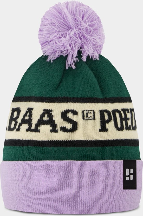 Poederbaas Freeride Beanie - Green Purple