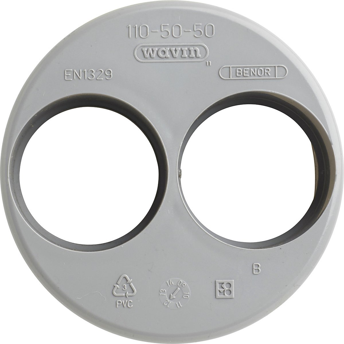 Verloopring 2x lijmmof 110x50/50mm