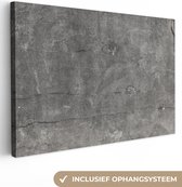 Toile Peinture Béton - Mur - Ciment - 90x60 cm - Décoration murale