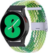 By Qubix Braided nylon bandje 22mm - Groen - lichtgroen - Geschikt voor Samsung Galaxy Watch 3 (45mm) - Galaxy Watch 46mm - Gear S3 Classic & Frontier
