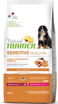 Natural Trainer - Puppy Junior Medium Maxi Sensitive Salmon Hondenvoer 12 kg