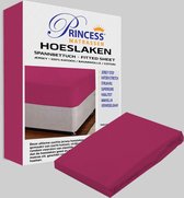 The Ultimate souple Hoeslaken- Jersey -stretch 100% Katoen -1Person-90x200x30cm-Rose