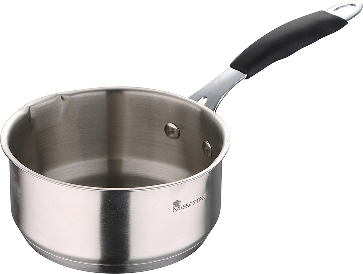 Masterpro Foodies Collection Sauspan - 1.3 L- Diameter 16 cm -Schenktuit- RVS
