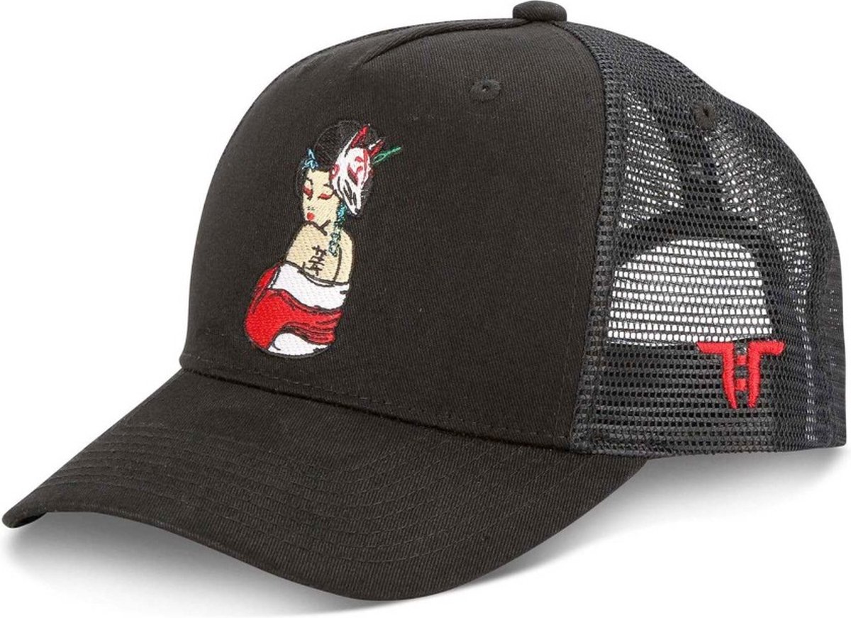 Tokyo Time - Tattoo Geisha Trucker pet - Zwart