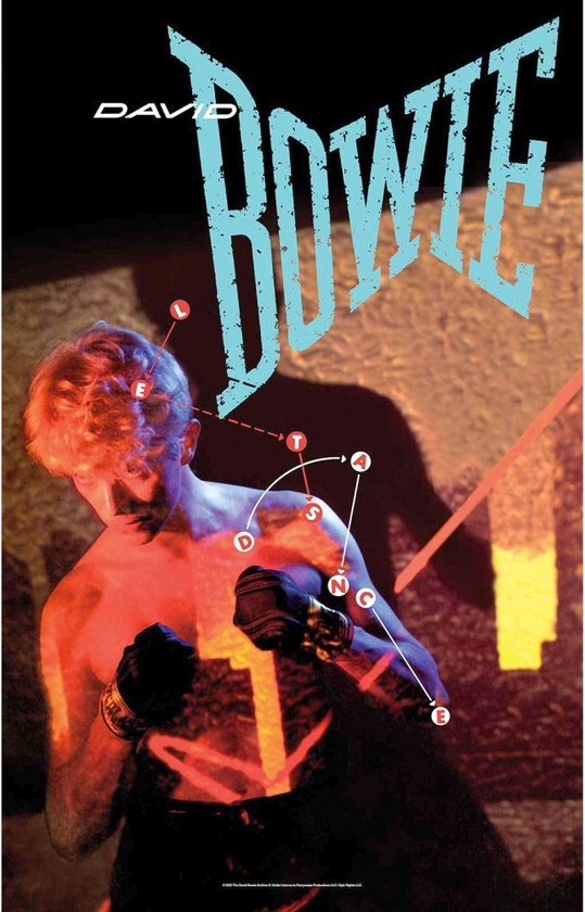 David Bowie - Let's Dance Textiel Poster - Multicolours