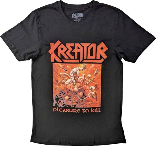 Foto: Kreator pleasure to kill heren t shirt l zwart