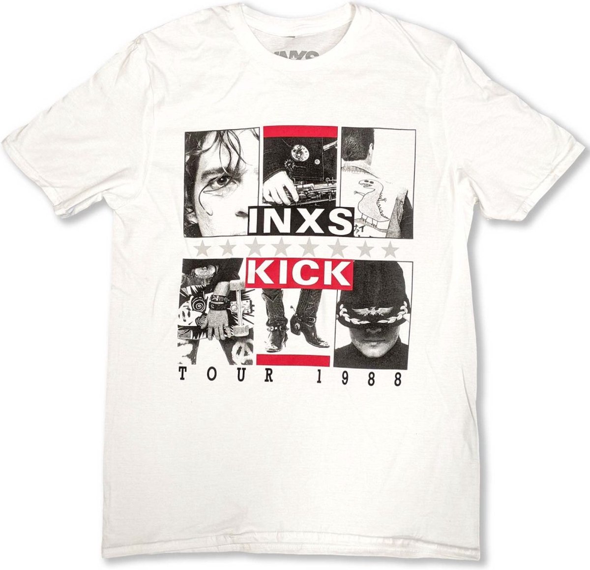 INXS - KICK Tour Heren T-shirt - M - Wit