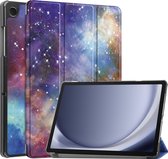 Hoes Geschikt voor Samsung Galaxy Tab A9 Hoes Book Case Hoesje Trifold Cover - Hoesje Geschikt voor Samsung Tab A9 Hoesje Bookcase - Galaxy