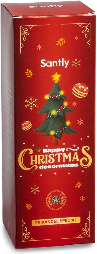 Santly kerstbal frikandel speciaal - Kerstballen - Kersthanger - Kerstornament - Kerstboom versiering - 16,5 cm - Glas