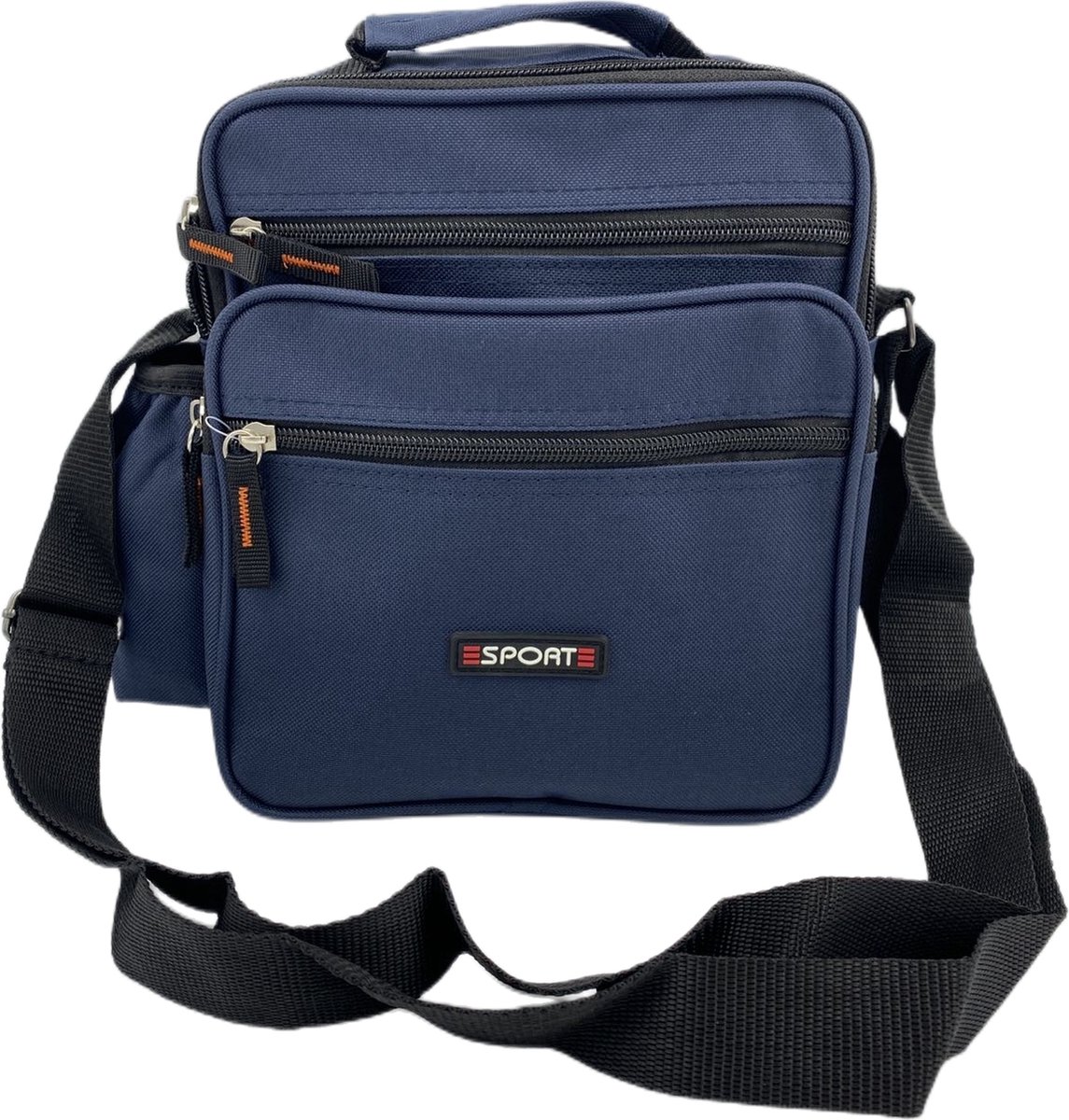 Massi Miliano Kleine Schouder/Reistas Herentas Nylon Blauw- (SFS-24008-8) - 15x8x20cm -