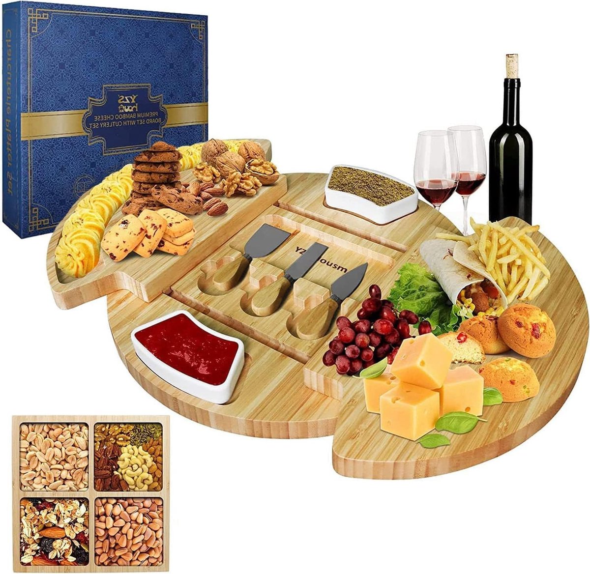 Borrelplank Gepersonaliseerd - Houten Kaasplank met Foto