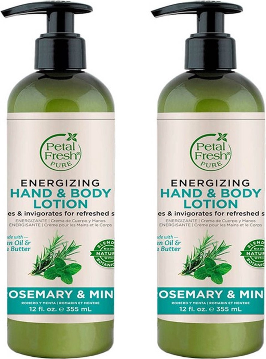 Petal Fresh - Rosemary & mint - Hand & body lotion - 2 x 355ml