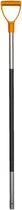 Vplast Mestvork steel - Losse stok met handvat - Rubberen grip - Aluminium - 115 cm - Oranje