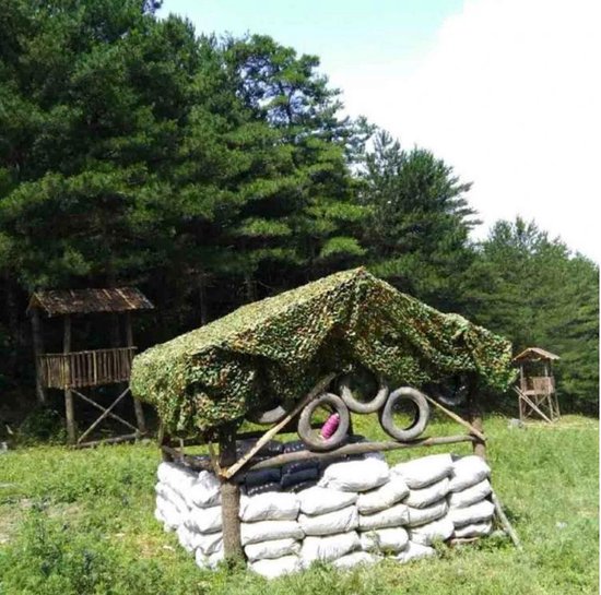 8x2 meter camouflage net groen — afbeelding 5