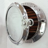 Hublot XXL de Chadder & Co. (41CM!) Armoire de toilette Elegant avec miroir de salle de bains Antique Maritime Skippers - Acier, Glas, Verre, Bois