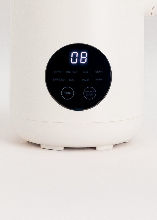 CREATE - Multifunctionele machine van 850 ml voor plantaardige melk, compotes, granenpapjes, groentecrèmes, sapjes - Timer 12 uur - Gebroken wit- VEGAN MILK MAKER STUDIO van CREATE — afbeelding 5