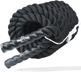 Matchu Sports - Battle rope - Fitness touw - HIIT training - 8KG - Cardio training - 38mm x 9m