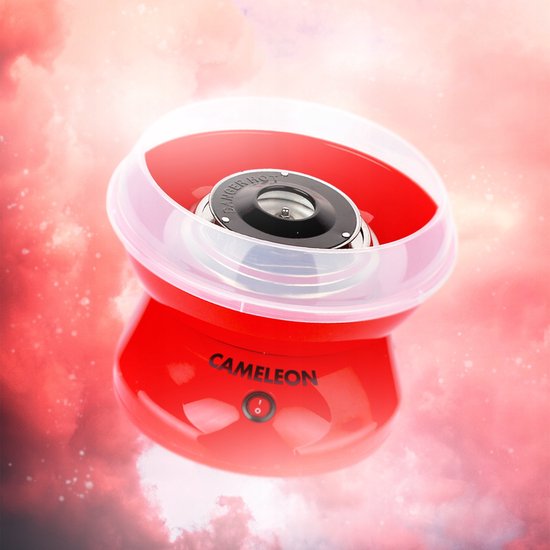 Suikerspinmachine - Eenvoudig Suikerwolken Creëren - Rood, Inclusief Stokjes! — afbeelding 3