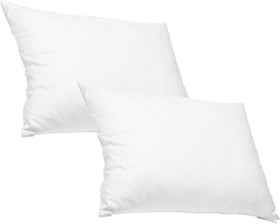 2 PIECES - Oreiller Hotel - 60x70cm - blanc - qualité hôtelière - rafraîchissant - anti allergie - moyen - oreillers