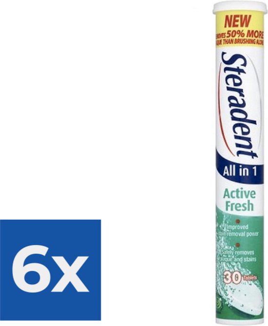 Steradent Denture Cleaner - Active Fresh - 30 Comprim&eacute;s - Value