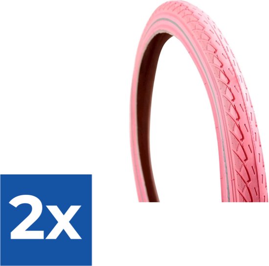 Deli Tire Buitenband SA-206 22 x 1.75 roze refl - Voordeelverpakking 2 stuks