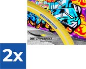 Dutch Perfect Buitenband Reflex 28 X 1 5/8 X 1 1/2 (40-622) Geel - Voordeelverpakking 2 stuks